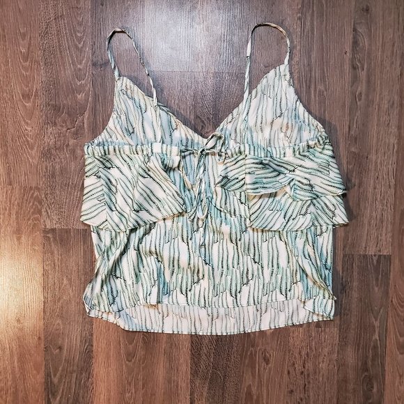 Topshop IDOL Vine Print Cami Size 12 - Picture 2 of 6